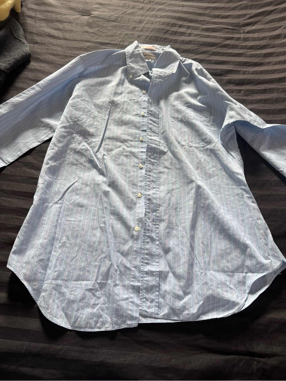 Paul Stuart Light Blue Pinstripe Dress Shirt